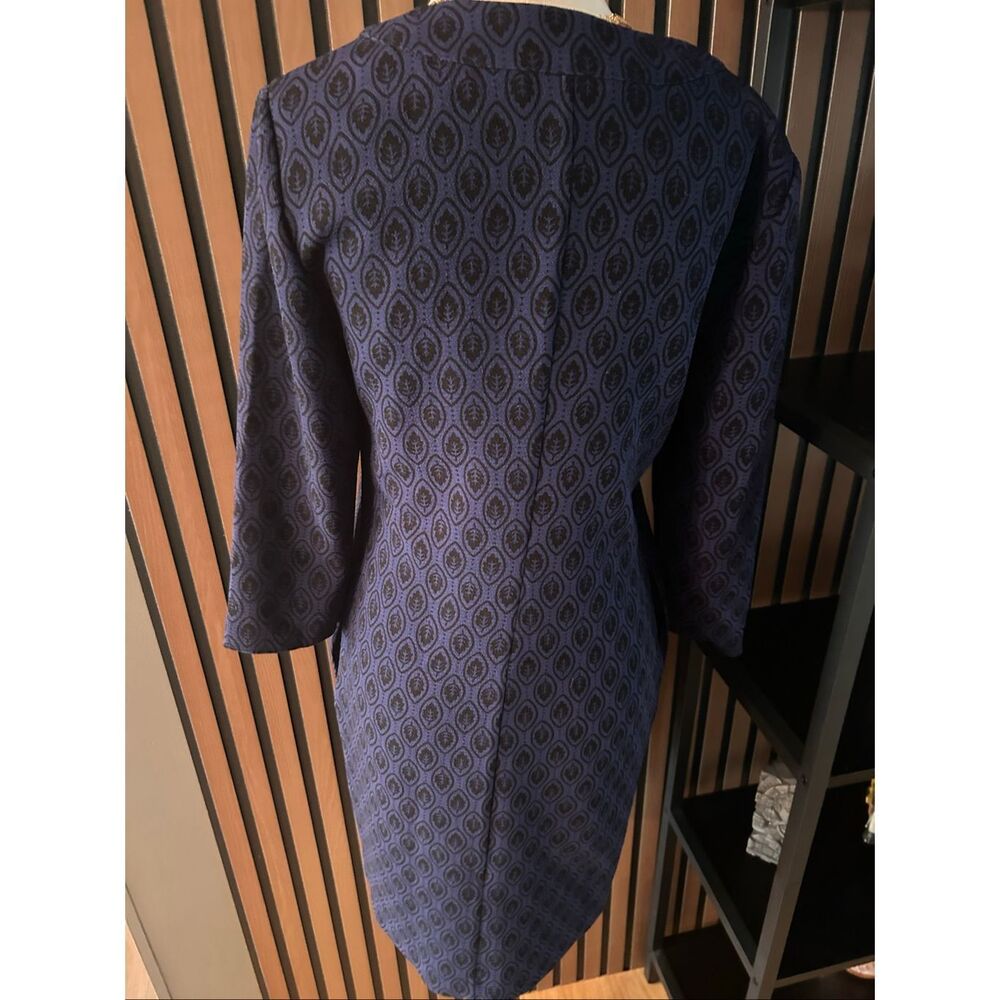 Boden Easy Notch Shift Dress with Pockets Carbon Blue Sz 2R - Picture 6 of 8